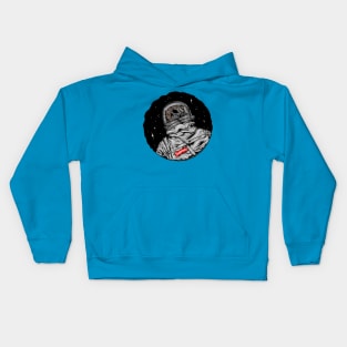 dead astronaut stay supr*me Kids Hoodie